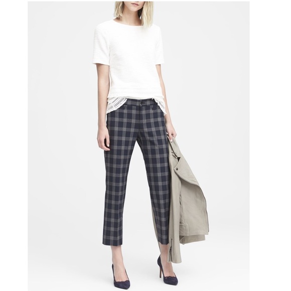 Banana Republic Pants - Banana Republic Logan Crop Trouser Pants 8